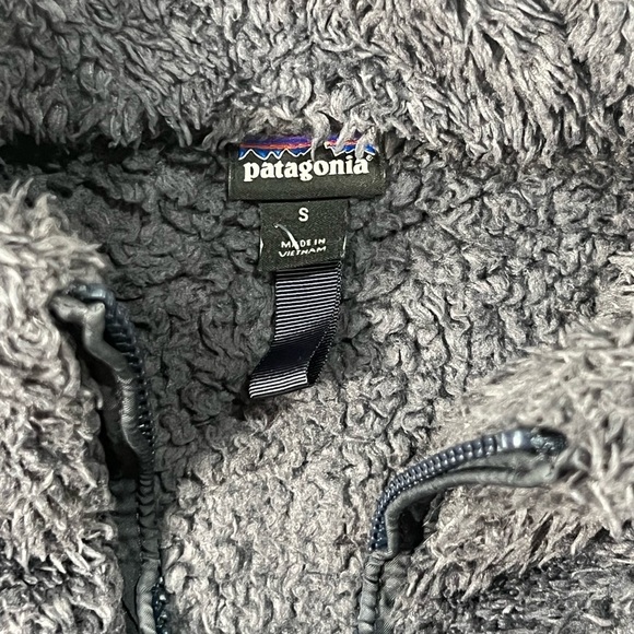 Patagonia Small Synchilla Button Snap Sherpa Soft Cotton Pullover Sweater Teal - Picture 4 of 9